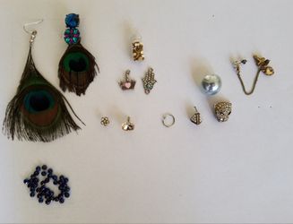 Orphan earrings and charms