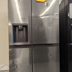 27 cu. ft. Side-by-Side Refrigerator With Smooth Touch Ice Dispenser