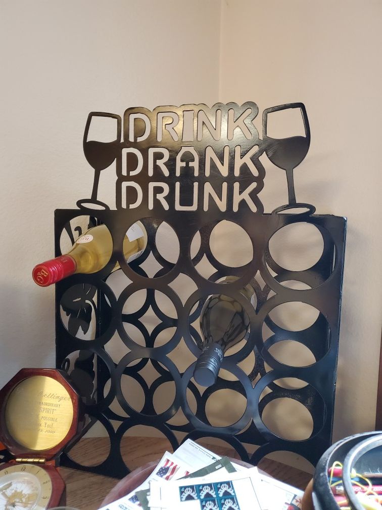 Metal art wine rack wine holder decorative decorations decor and more