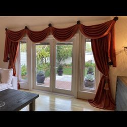 Silk Curtains - Excellent  Condition Retail $3000