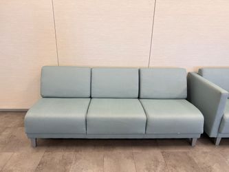 4-Piece Modern Office Reception Set – 2 Sofas + 2 Chairs