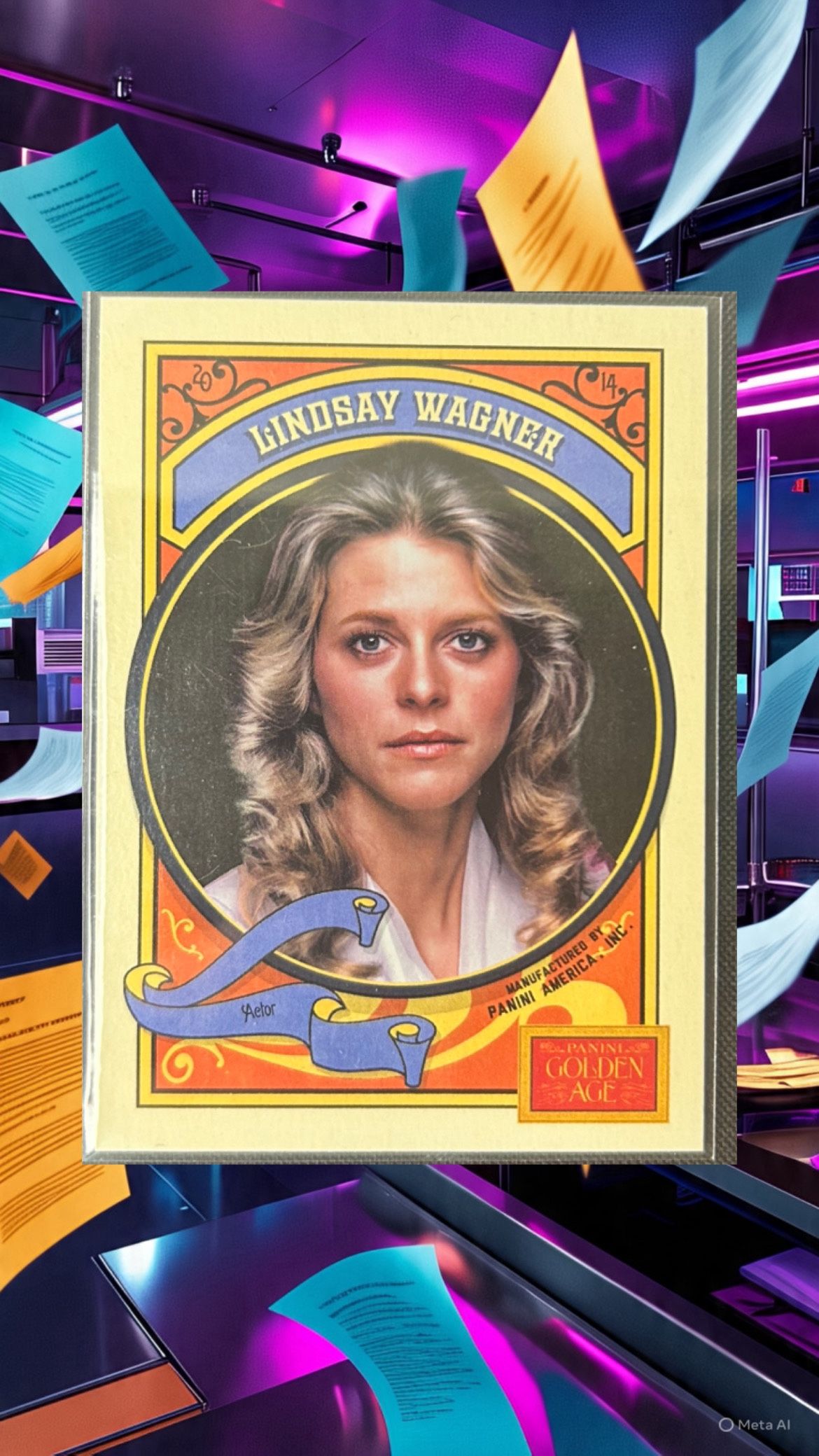 Lindsay Wagner Panini Golden Age 2024 Card