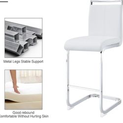 NEW SET OF 4 BAR STOOLS COUNTER HEIGHT SET