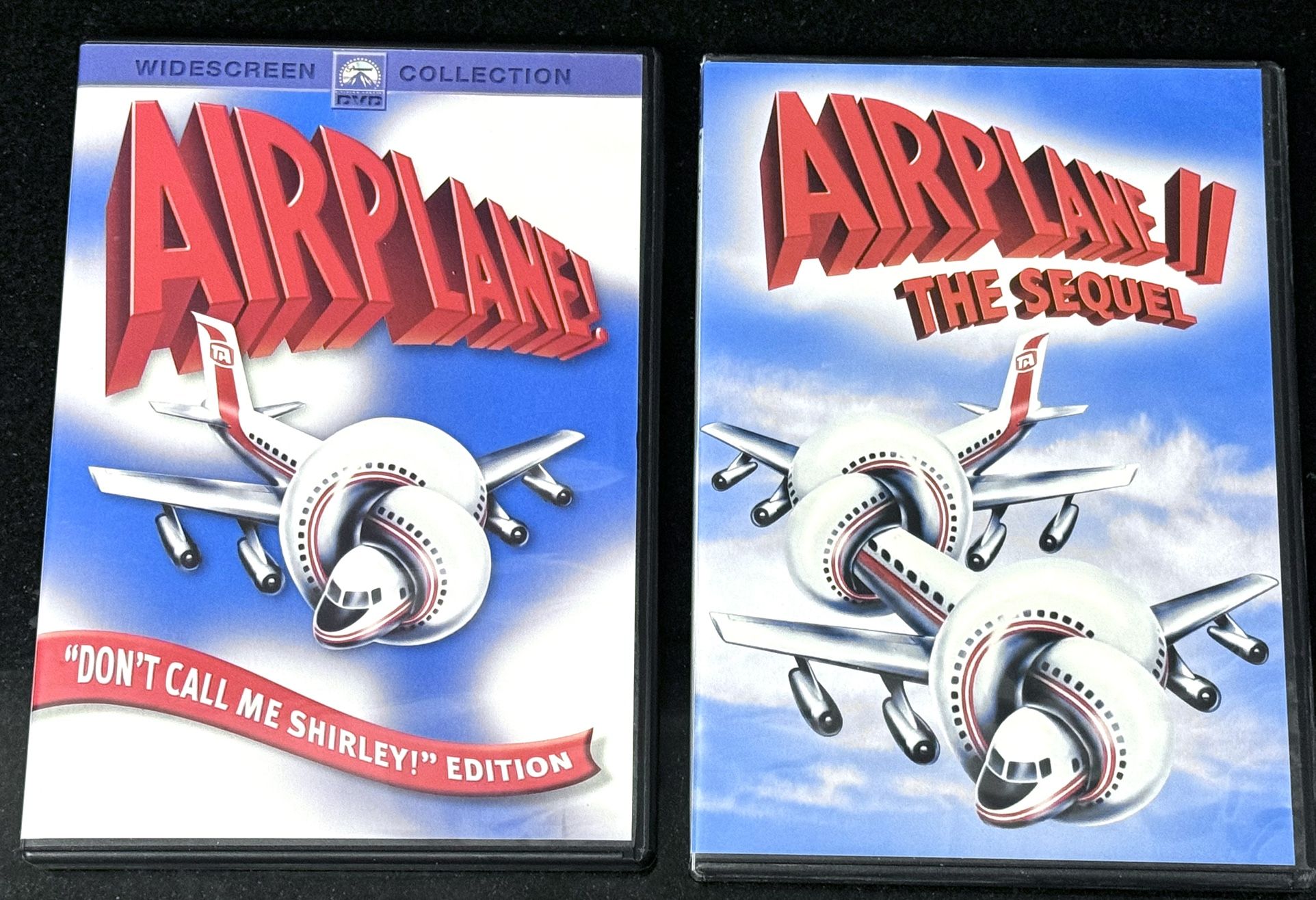 ✈️📀 2 DVDs: Airplane, Airplane II The Sequel, Vintage 80s Comedy (new)