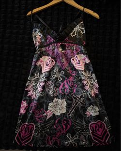 Metal Mulisha Spaghetti Strap Mini Dress small
