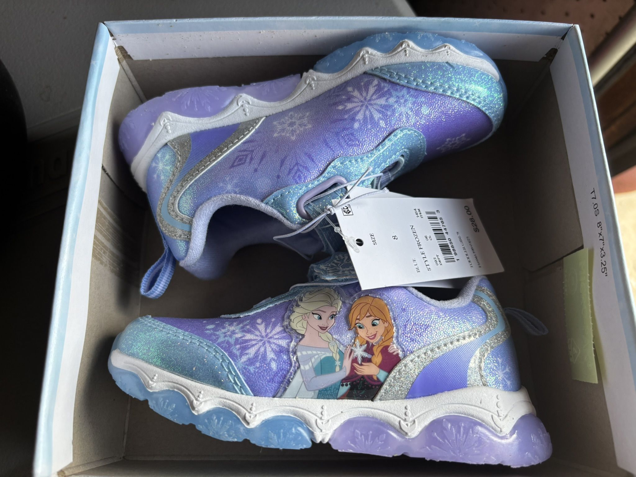 New Toddler Disney Princess Frozen Light Up Shoes