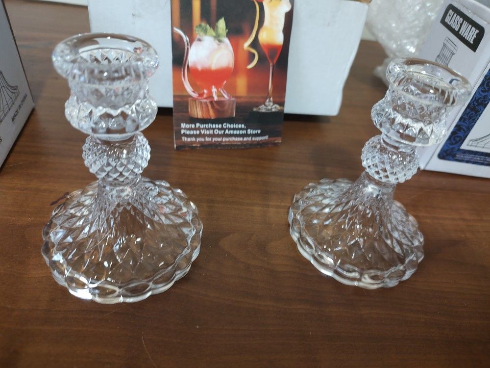 Glass Candle Holders