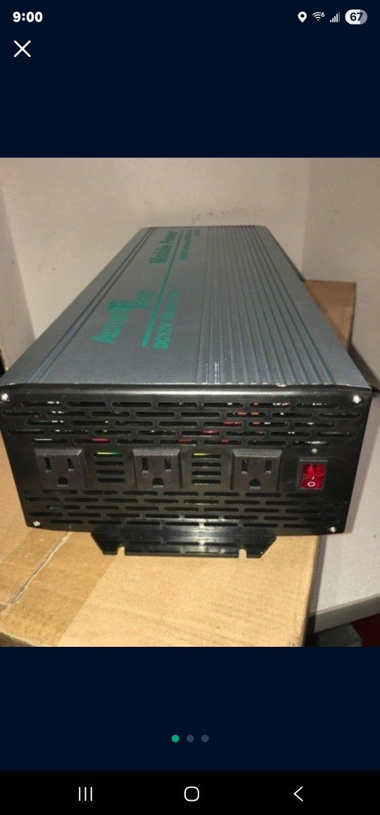 New 5000 Watt Power Inverter With Heavy Cables