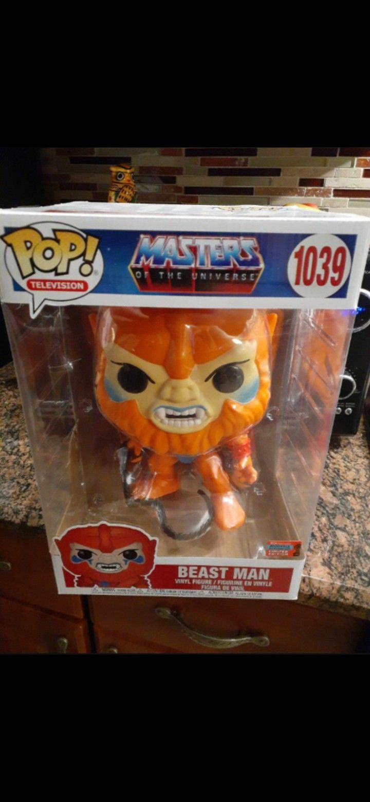 Masters Of The Universe 10" FUNKO POP Beast Man 2020 NYC Comicon