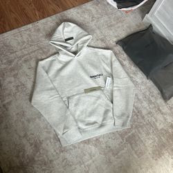 Essentials Hoodie Light Oatmeal (Both Size Small)