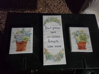 Wall art set of 3