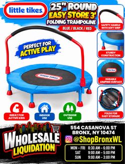 Little Tikes 3ft Folding Trampoline with Handle
