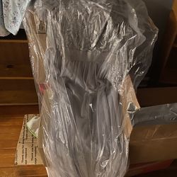 Beautiful gray evening gown