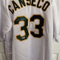 Jose Canseco #33 Autograph Jersey 
