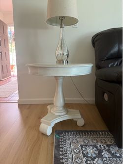 Round Farmhouse End Tables