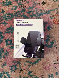 New Mosurr Wireless Car Charger 2 in 1 Design