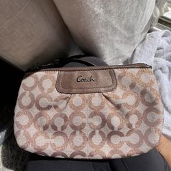 Coach Logo Wristlet 