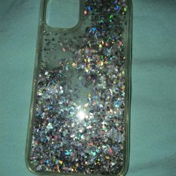 iPhone 11 Multi-colored glitter clear phone protective case