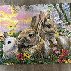 Medium puzzle picture (rabbits)