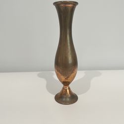 Copper Vase With Patina 