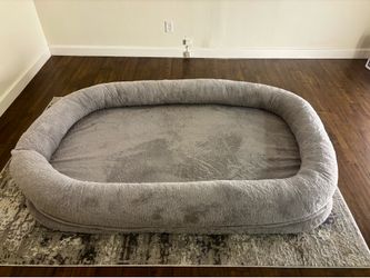 Ultra-Soft Human Size Dog Bed for People and Pets; 77”x51”x11”