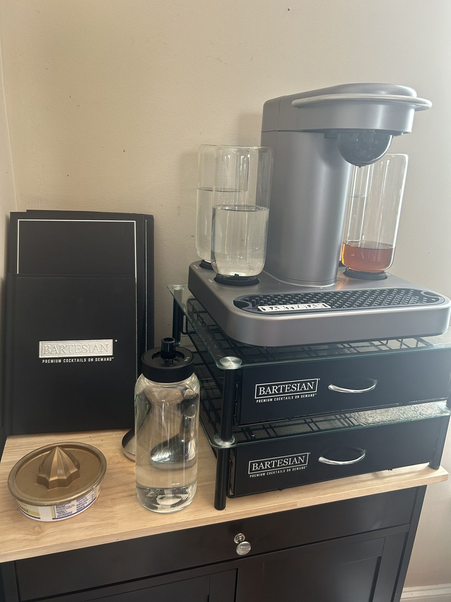 Bartesian 4 Canister With Hundreds Of Unused Pods And Unopened Boxes Of Pods