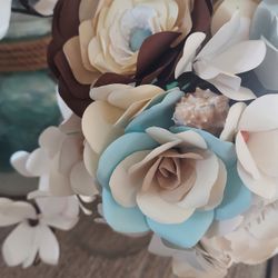 Paper Floral Wedding Bridal Bouquet