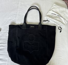 Large Isabel marant Suede Tote Bag Black
