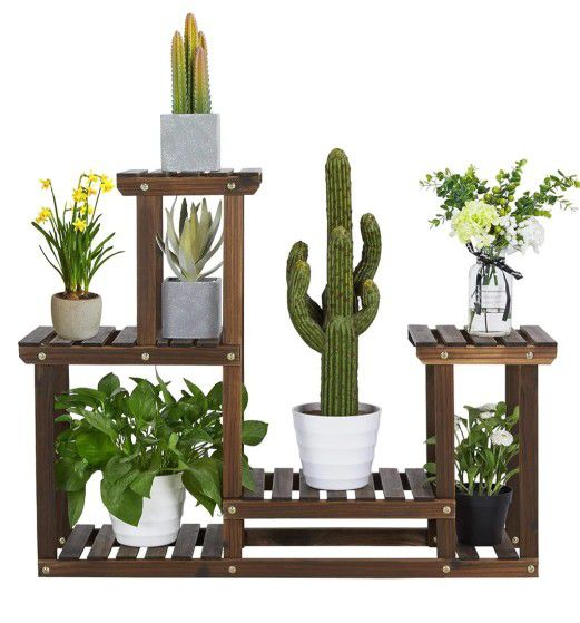 Multi-Tiered Plant Stand for Indoor Plants Flower Display Rack Tiered Shelf Real Plant Holder Multi Layer Outdoor Plant Shelving Unit in Garden Balcon