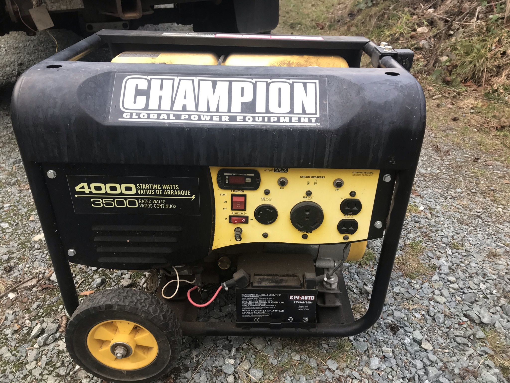 Champion 3500/4000 Peak Generator