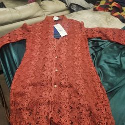 Amazing Red Orange Dress.