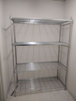Shelf metal rack.