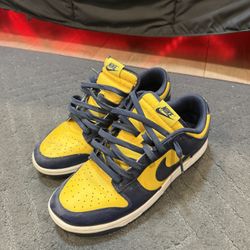 Nike dunk low michigan (9.5)
