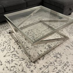 Glass Top Coffee Table