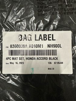 Mat Set For 11th Generation Honda Accord