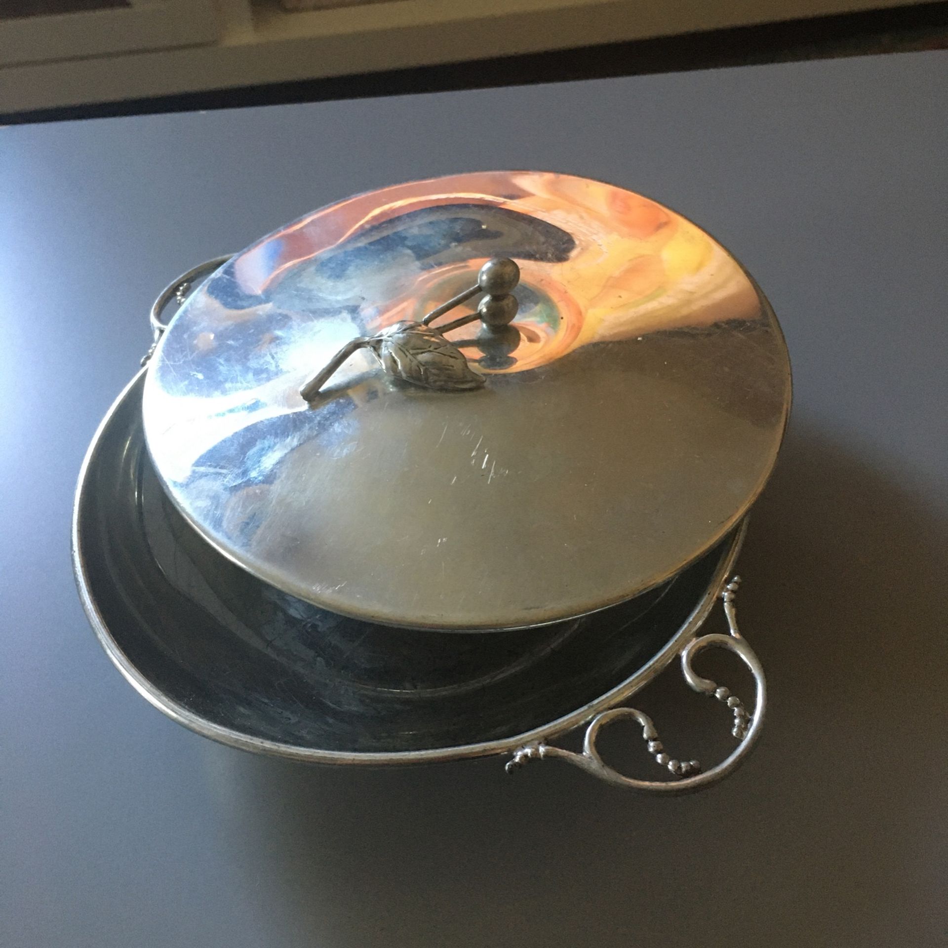 Vintage Handle & Dealer Pewter