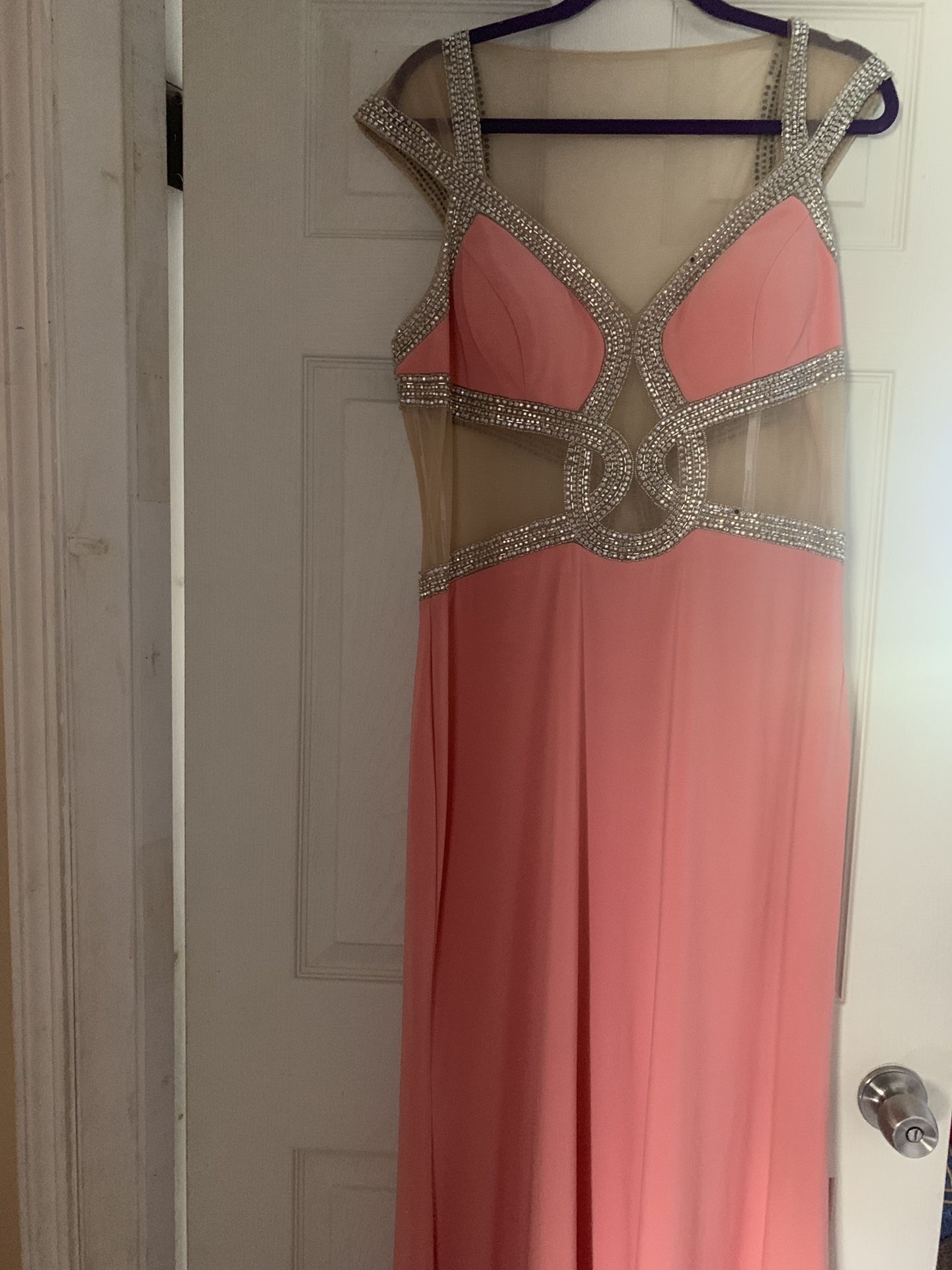 Formal prom dress pink size 16