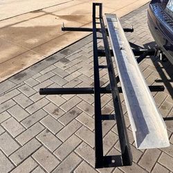 JOE HAULER SINGLE MOTORCYCLE CARRIER RACK WITH OPTIONAL 6’ ALUMINUM RAMP