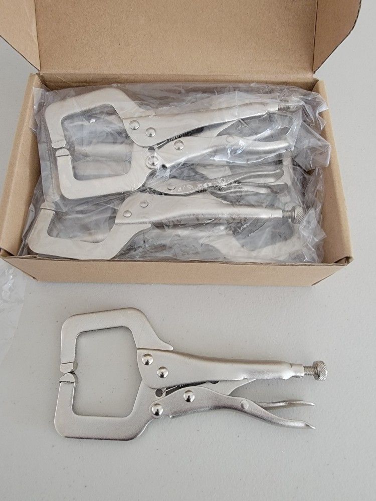 10 Pcs 6 Inch Locking C Clamp Original Lock Pliers  adjustable. New In Box 50.00