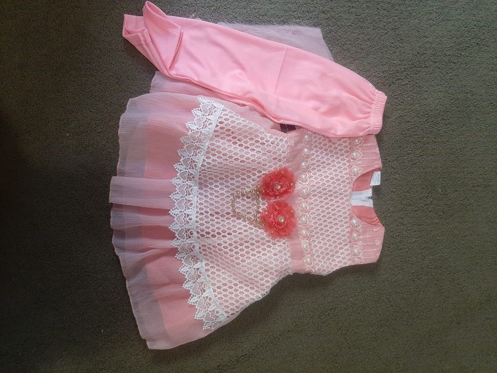 Pink And White Pearl Dress Halloween Princess Costume