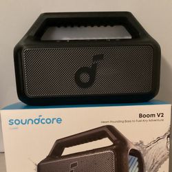 Soundcore Boom 2 - 80W Portable Speaker, 24hr Battery, IPX7 Waterproof, Power Bank