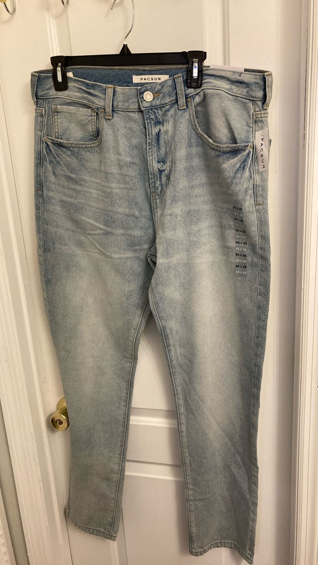 Pacsun 34x32 Denim Jeans Slim Taper