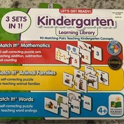 Kindergarten Learning Library Matching Set