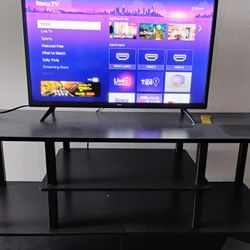 New 32 Inch ROKU Smart TV W/Stand