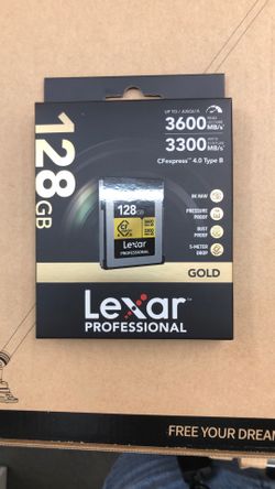 Lexar Pro Gold Cfexpress 4.0 Type B 128gb Brand New
