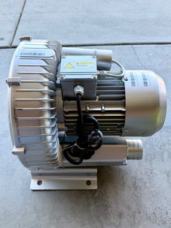 Industrial 2 HP Regenerative Blower Vacuum Pump 2LG510-7AA21 115V, 1.75 KW, 150 CFM