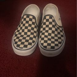 Checkered Slip On Vans 