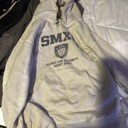 RARE SAINT Mxxxxxx x Shermer Academy Hoodie Grey