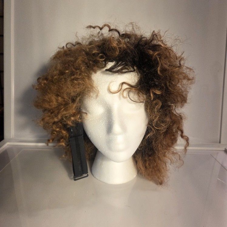Wig Shake N Go Curly Wig Short Red Brown