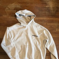 White essentials hoodie